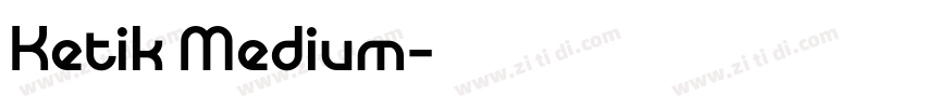 Ketik Medium字体转换